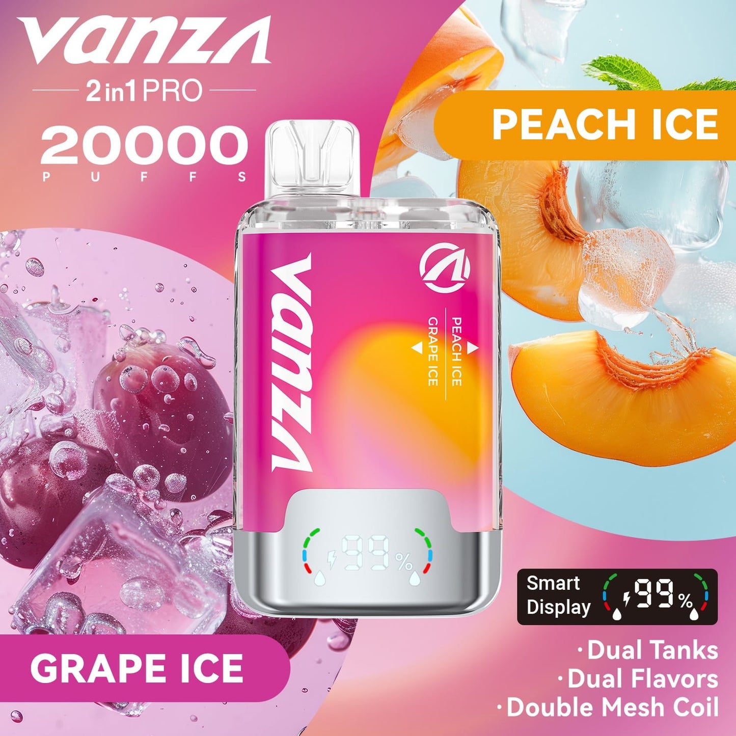 Peach Ice - Grape Ice